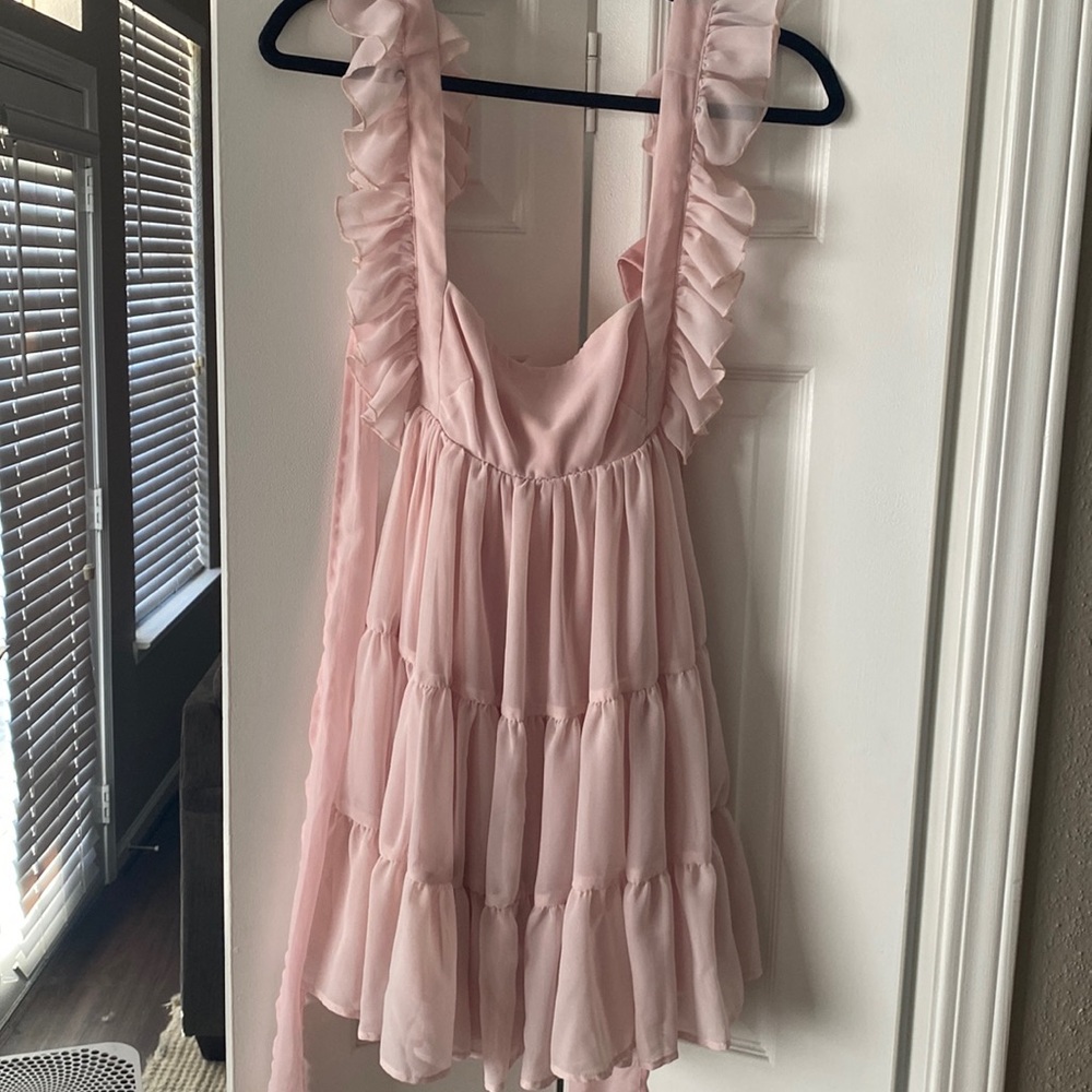 Beautiful light pink babydoll dress